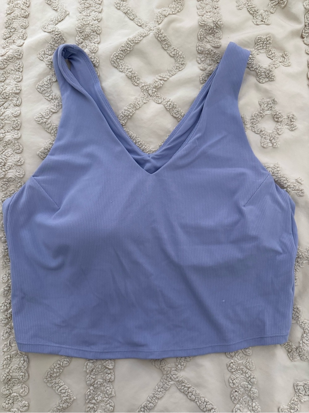 All in Motion Lavender Ribbed Workout Tank Top Size XXL
